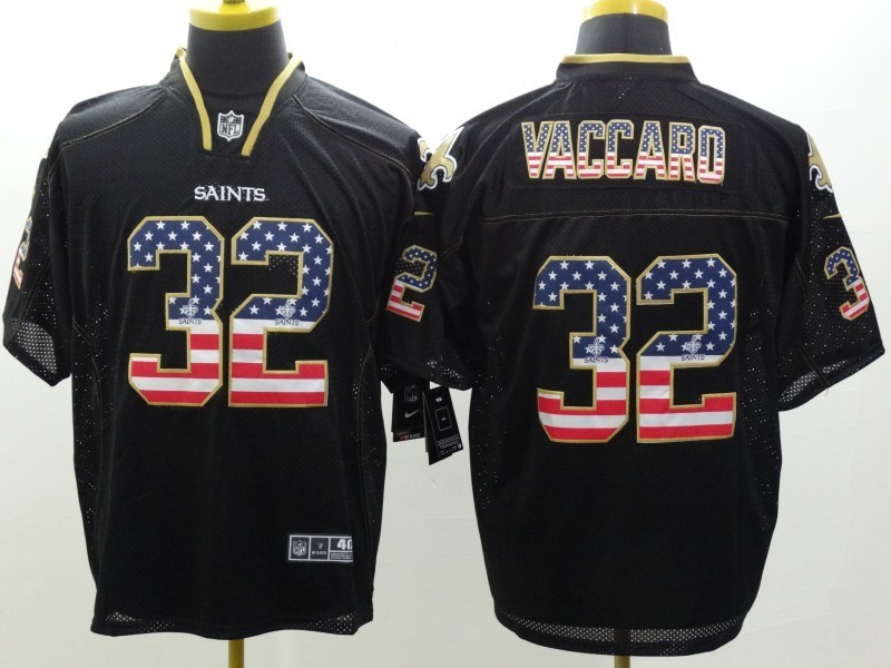 Men's New Orleans Saints Kenny Vaccaro #32 Black Jersey
